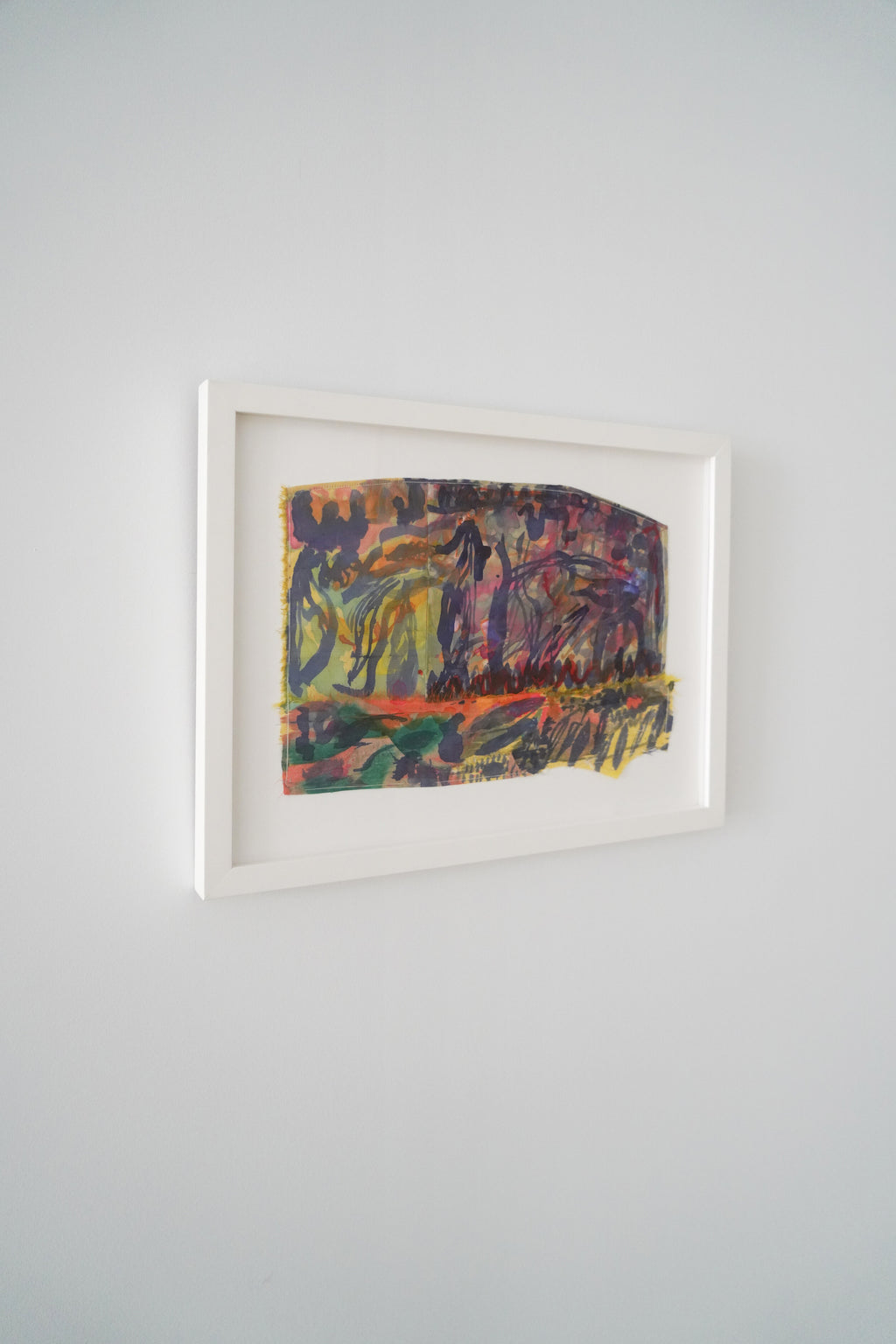 Painting by Padma Rajendran titled "Climbing Out" - 4.