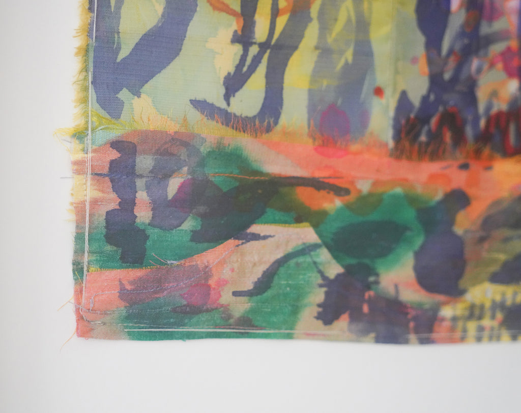 Painting by Padma Rajendran titled "Climbing Out" - 6.