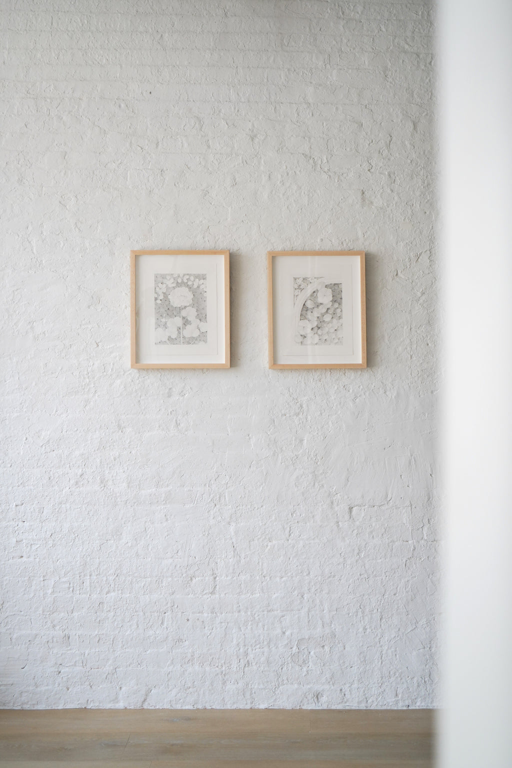 Drawing by Lucía Rodríguez Pérez titled "Untitled (two flowers)" - 6.