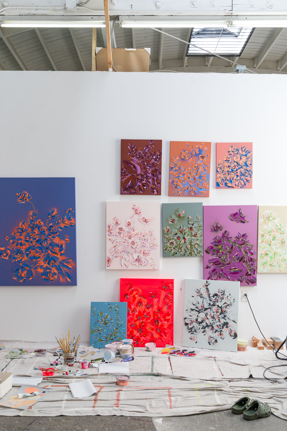 Painting by Erin Lynn Welsh titled "Botany Mono 64" - 5.