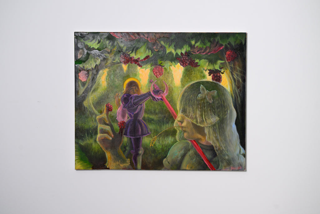 Painting by Nefertiti Jenkins titled "Formerly Untouched" - 9.