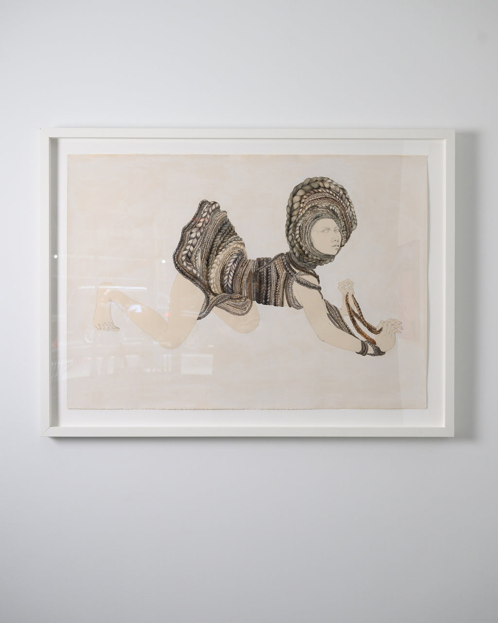 Drawing by Fay Ku titled "Hair Dress" - 3.
