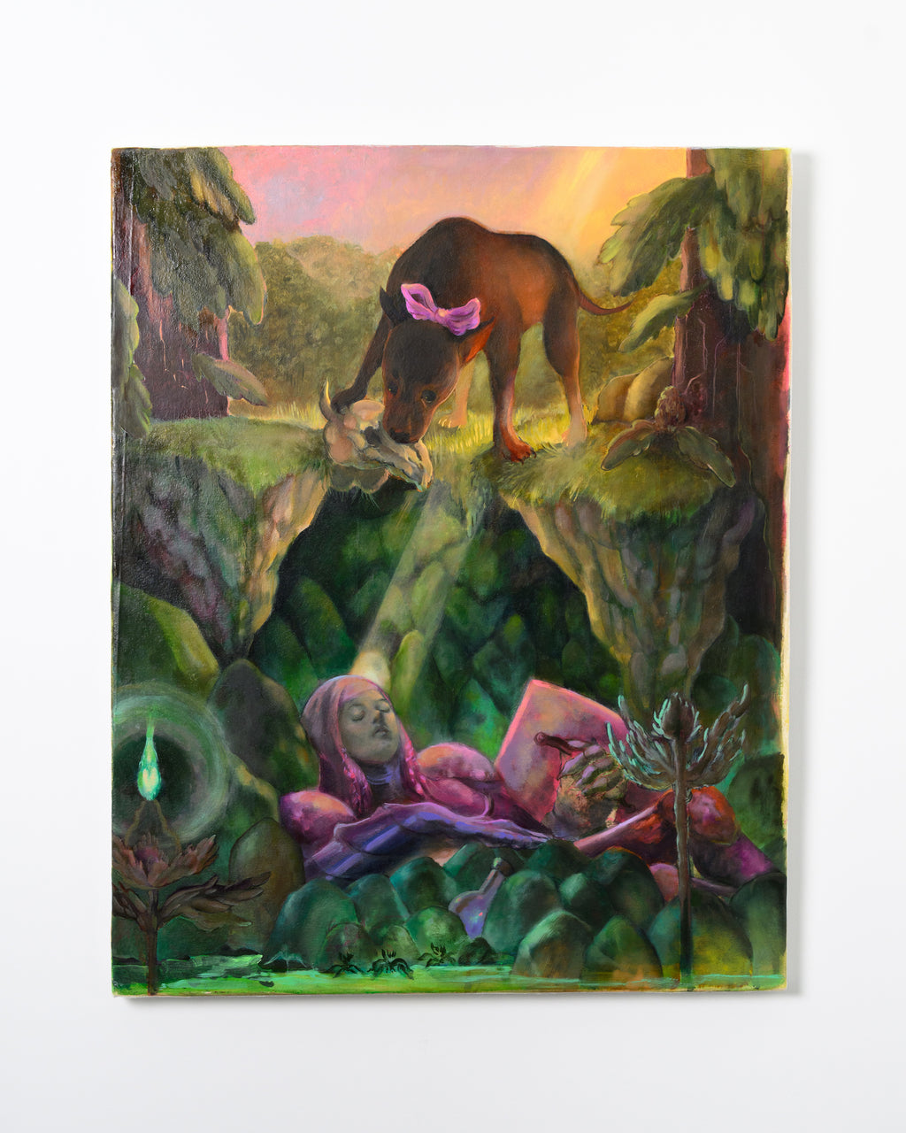 Painting by Nefertiti Jenkins titled "Shallow Grave" - 9.