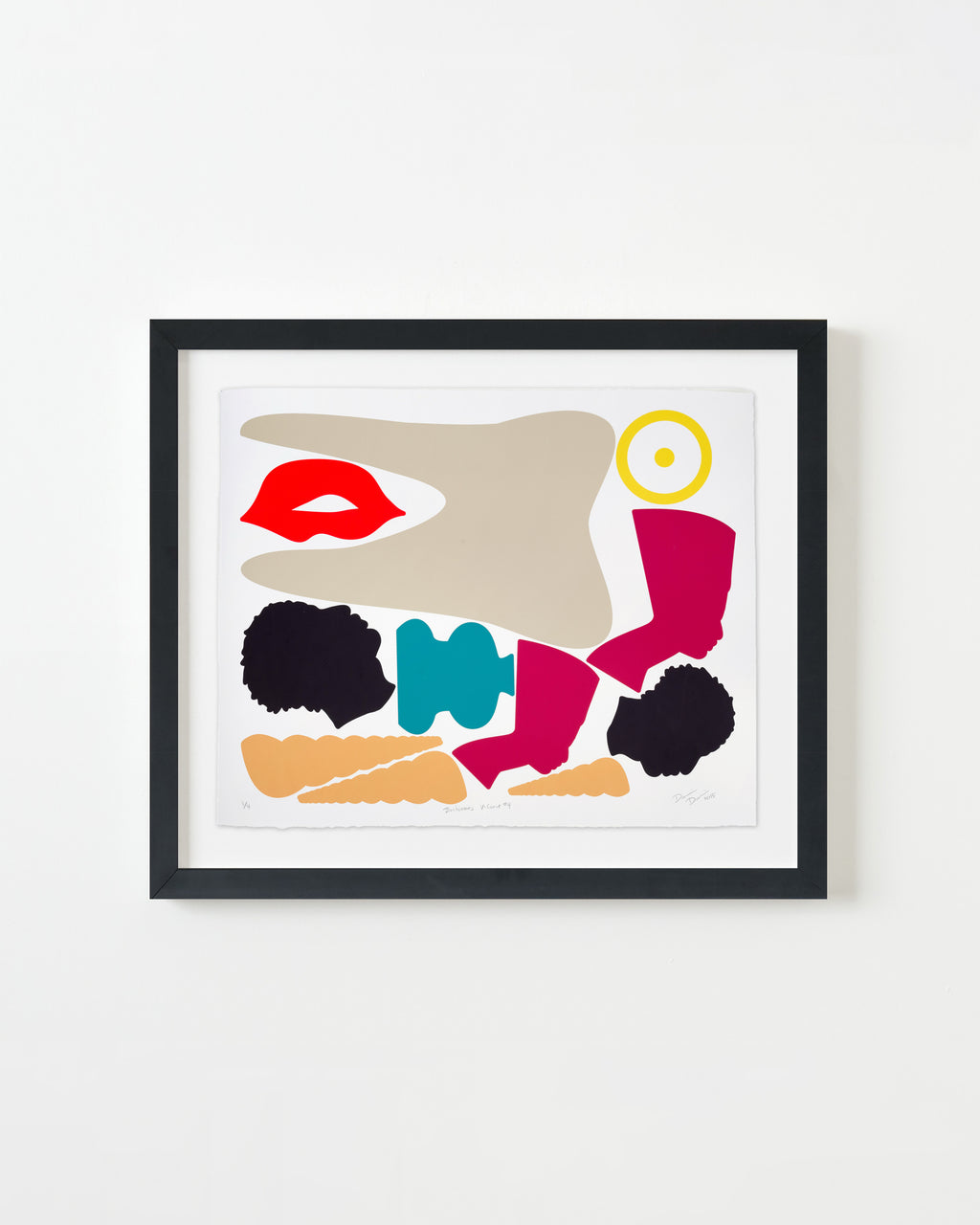 Print by Damien Davis titled "Blackamoors V-Carve #4" - 3.