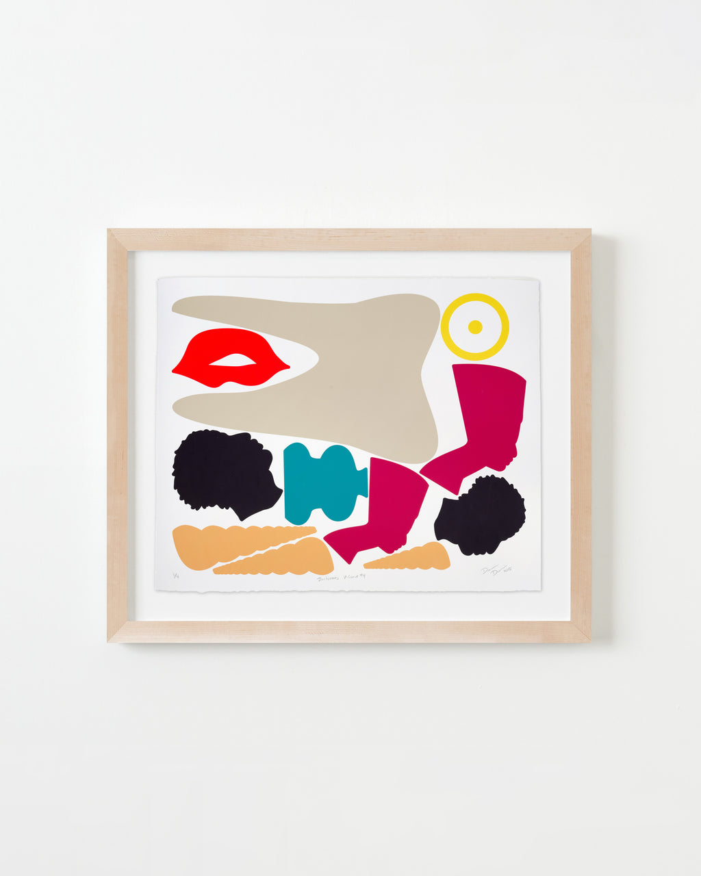 Print by Damien Davis titled "Blackamoors V-Carve #4" - 4.