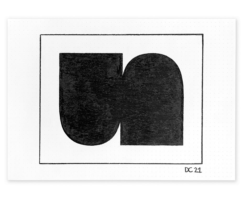 Drawing by Dan Covert titled "Cede (Sketch)" - 2.