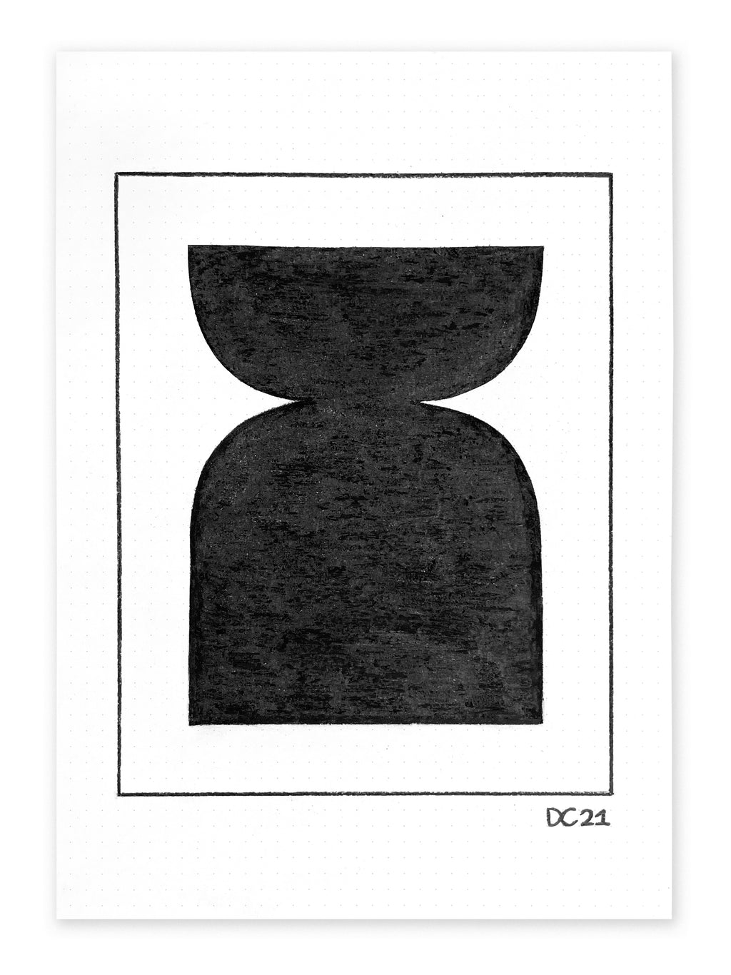 Drawing by Dan Covert titled "Dignity (Sketch)" - 2.