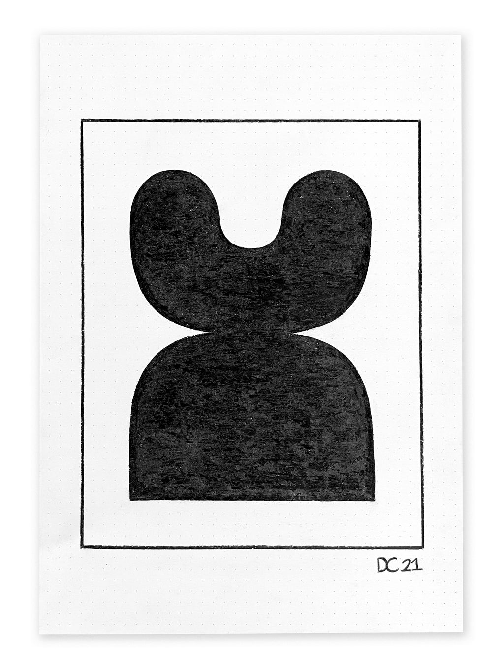 Drawing by Dan Covert titled "Glint (Sketch)" - 2.