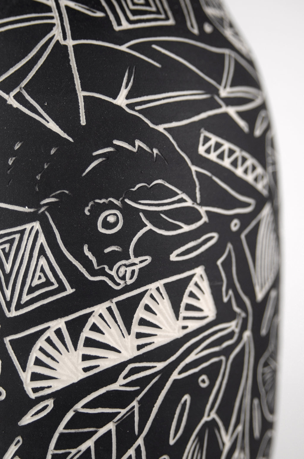 Sculpture by Dana Bechert titled "Bat / Nasturtium Vase" - 7.