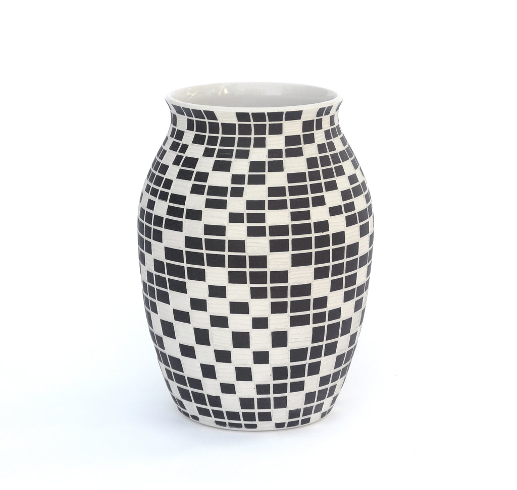 Sculpture by Dana Bechert titled "Crossword Vase" - 4.
