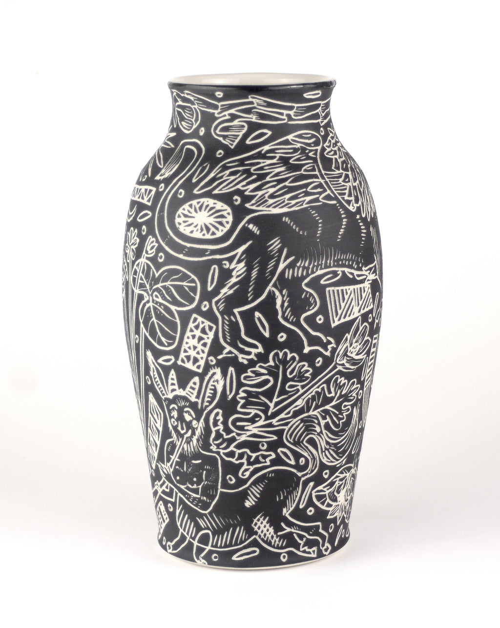 Sculpture by Dana Bechert titled "Fantasy Creatures Vase" - 3.
