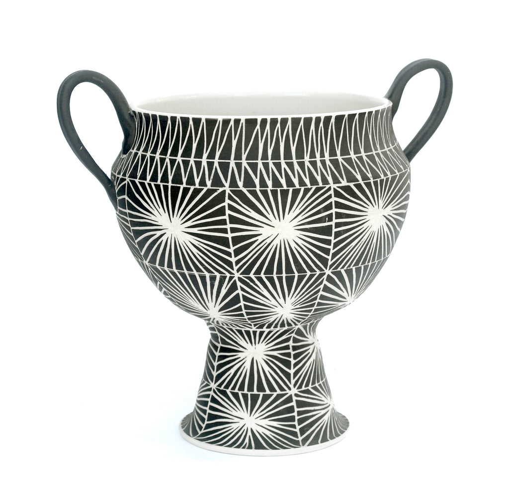 Sculpture by Dana Bechert titled "Footed Firework Urn" - 2.