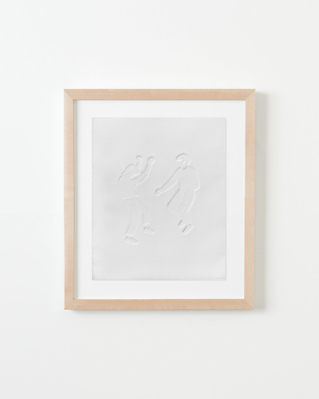 Print by Dana Bell titled "Dancing With Arms raised (White)" - 4.