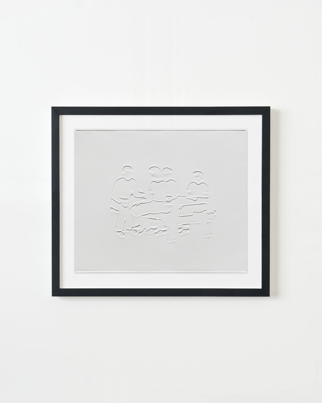 Print by Dana Bell titled "Four at Picnic Table" - 4.