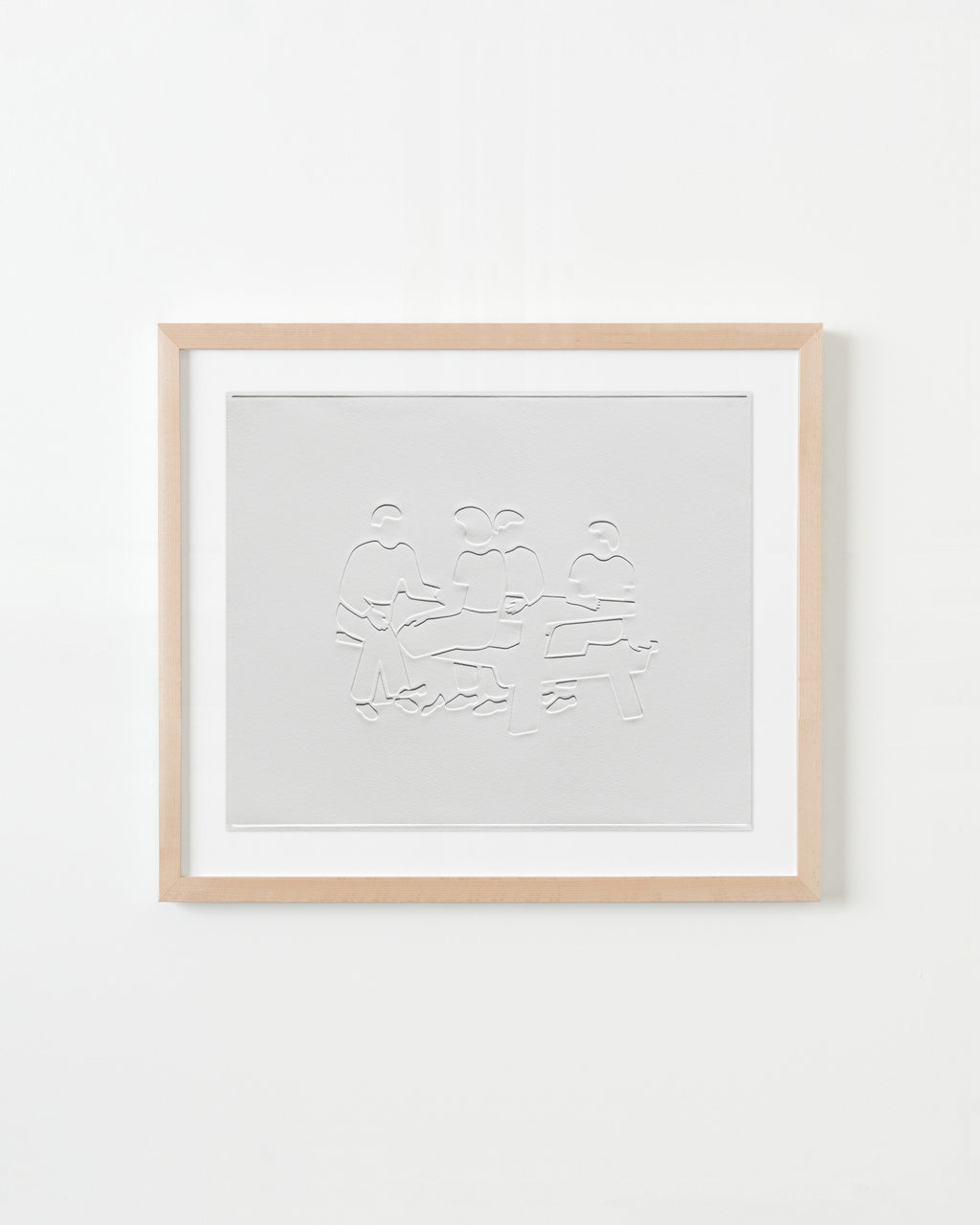 Print by Dana Bell titled "Four at Picnic Table" - 5.