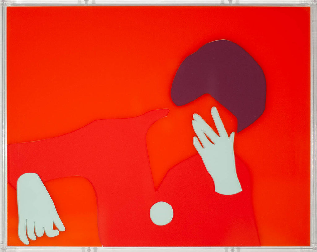 Mixed Media by Dana Bell titled "Head in Hands" - 2.