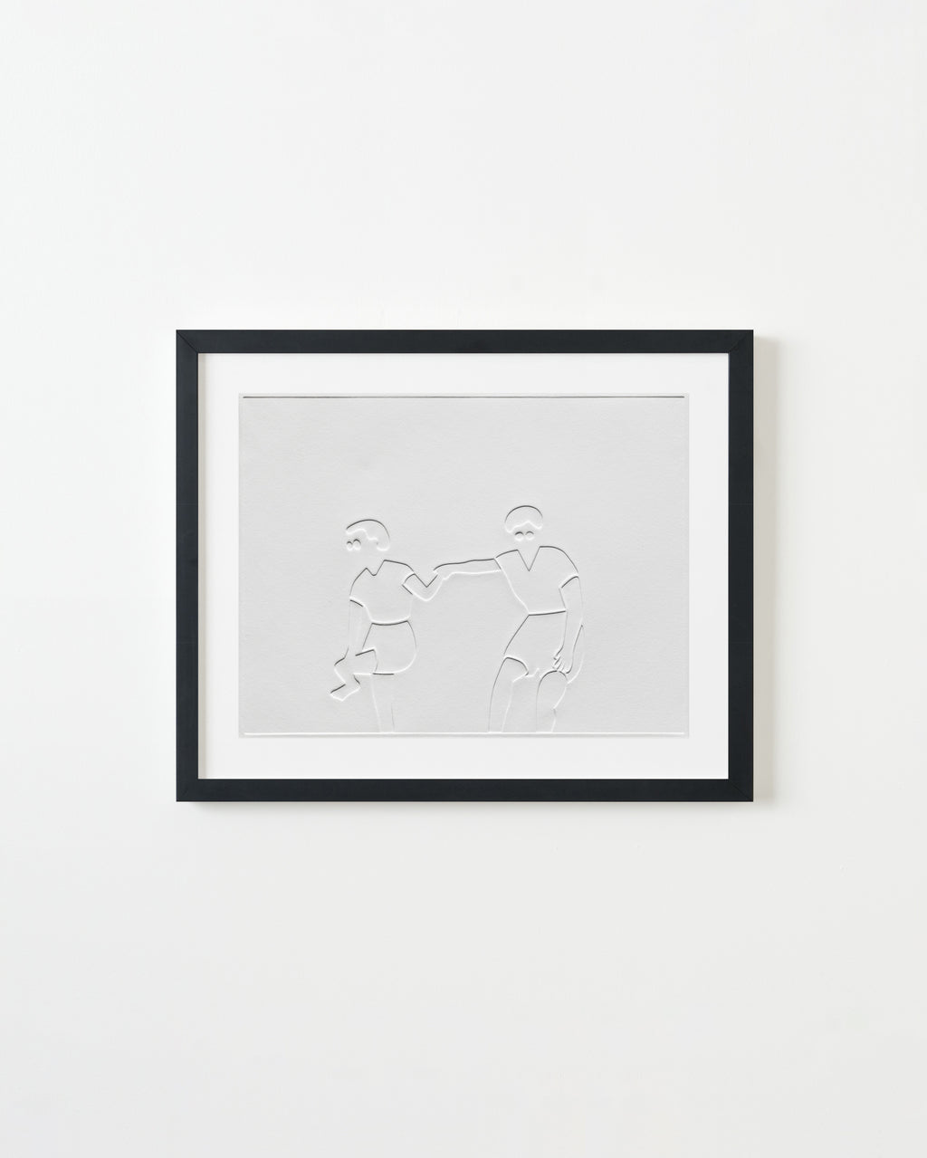 Print by Dana Bell titled "Holding Hands, Standing in Water" - 4.