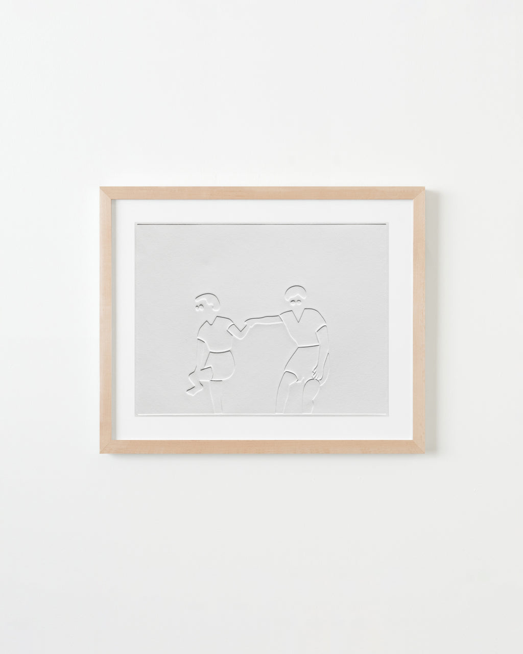 Print by Dana Bell titled "Holding Hands, Standing in Water" - 5.