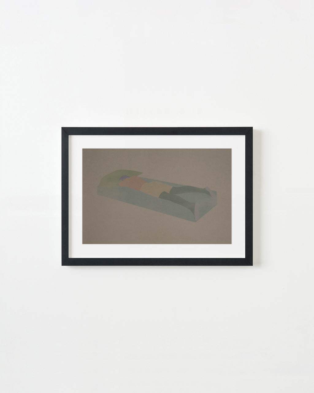 Print by Dana Bell titled "Sleeping Face Down to the Left" - 3.