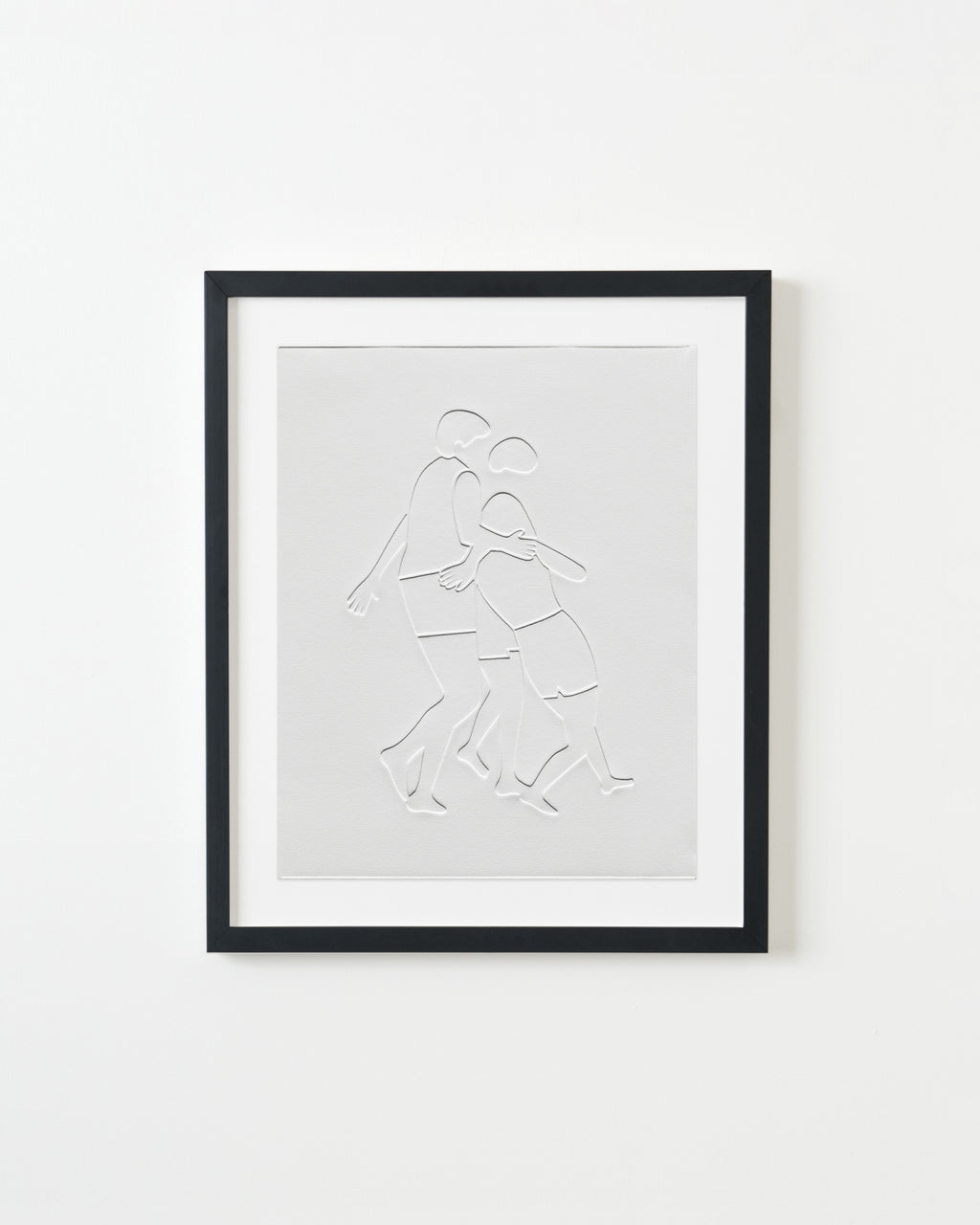 Print by Dana Bell titled "Three Stand and Fall" - 4.