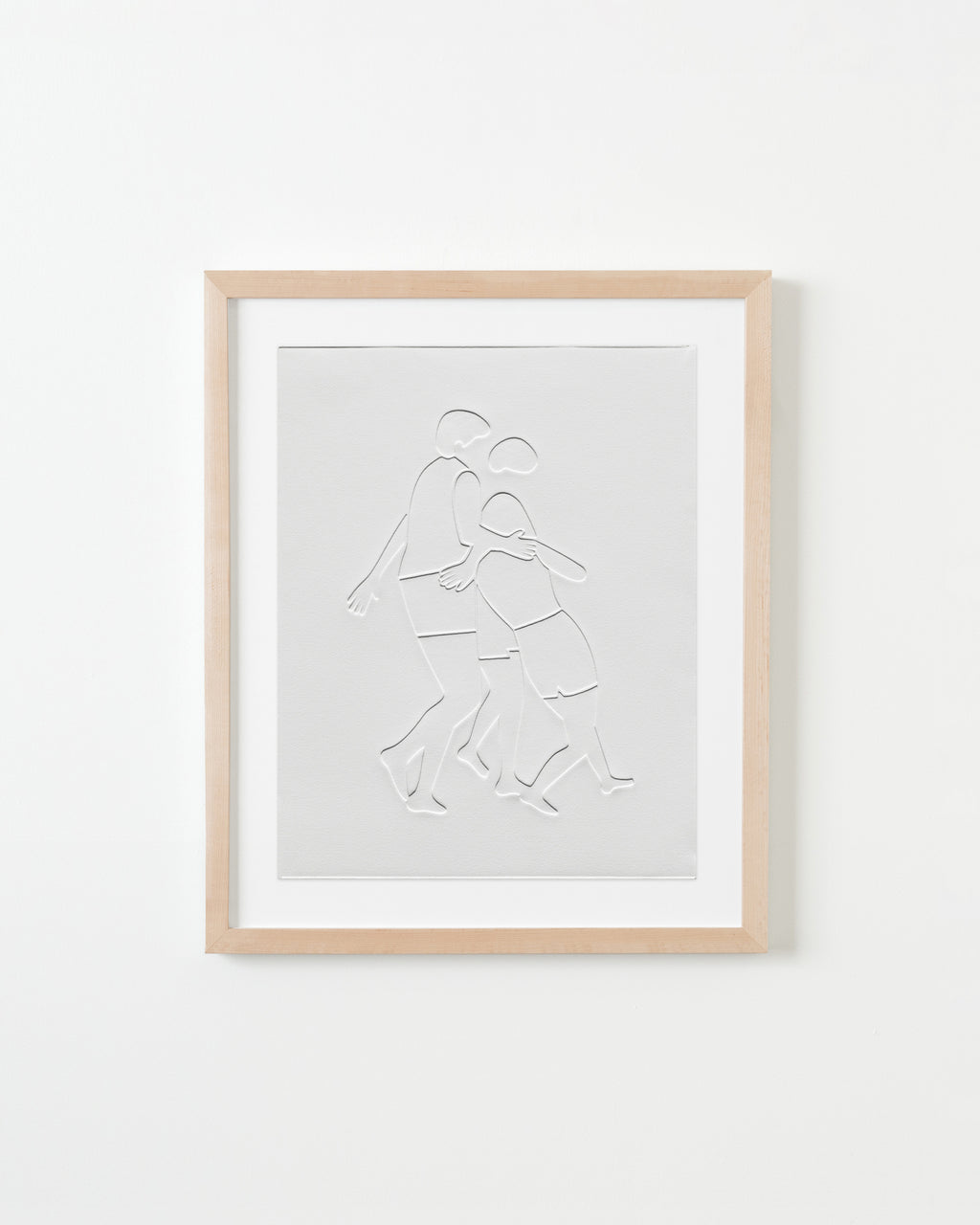 Print by Dana Bell titled "Three Stand and Fall" - 5.