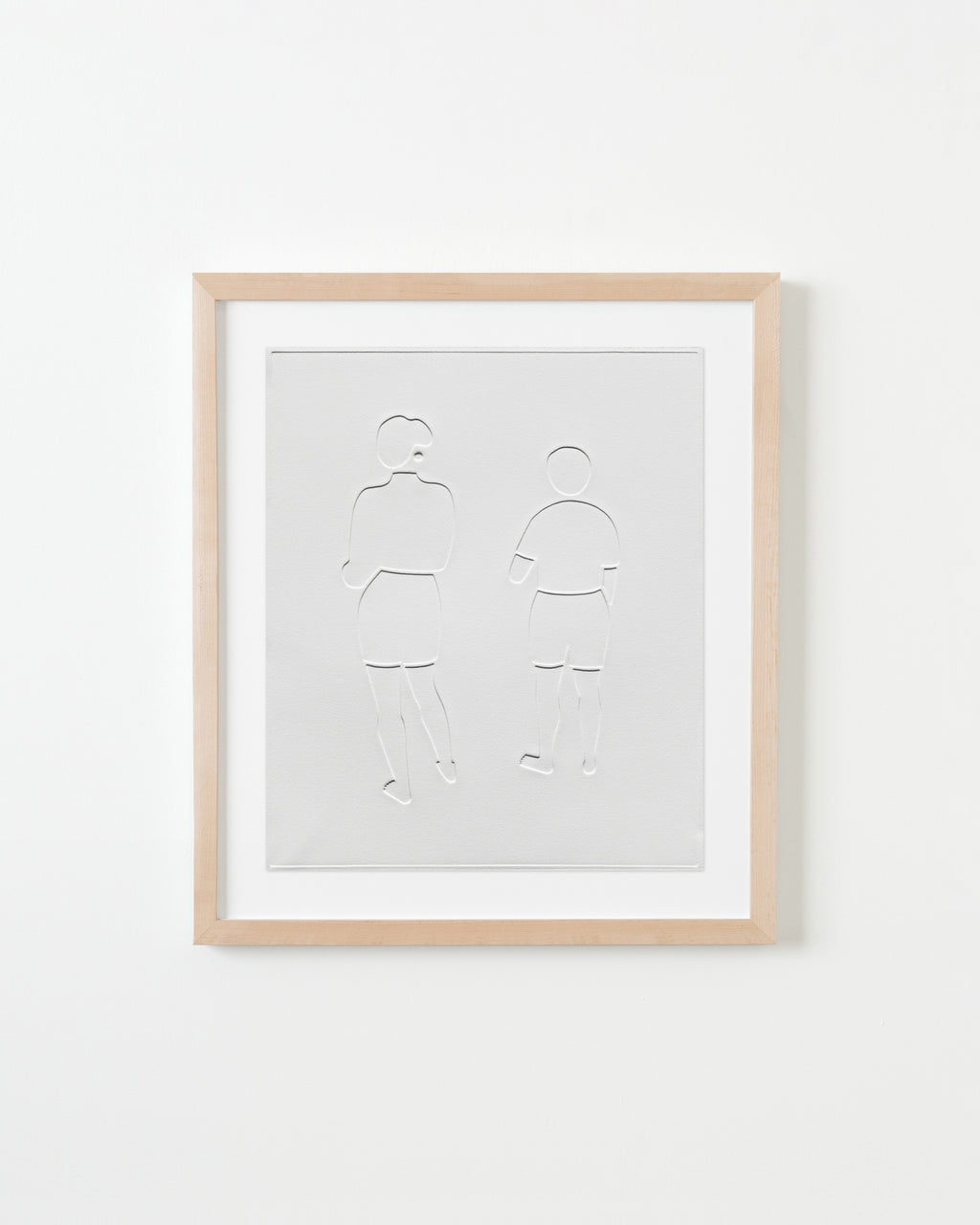 Print by Dana Bell titled "Two From Behind, One looks Toward the Other" - 4.