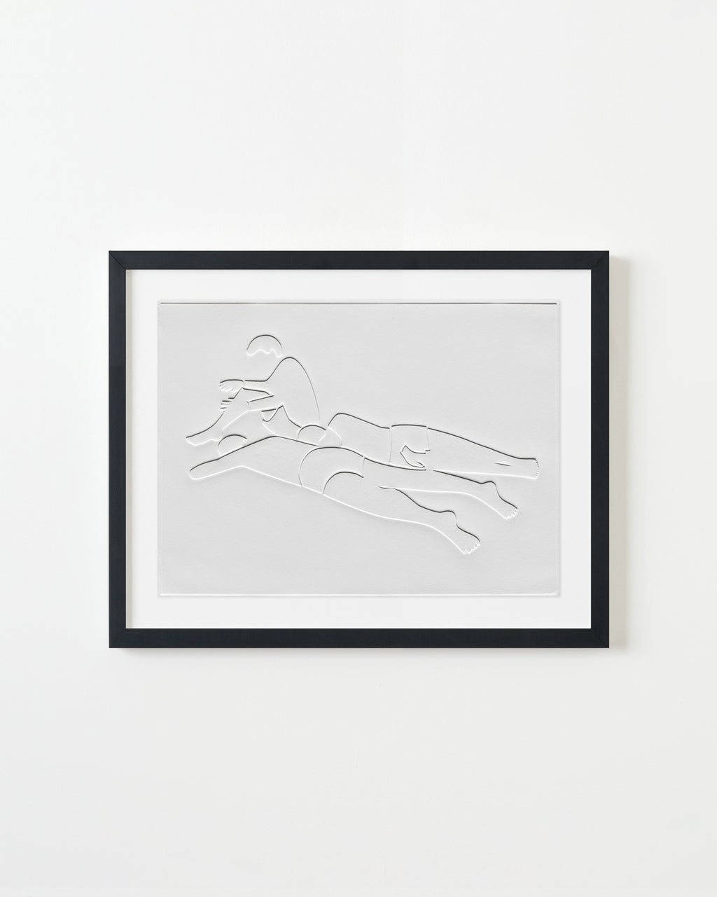 Print by Dana Bell titled "Two Lay Down, One Sits" - 3.