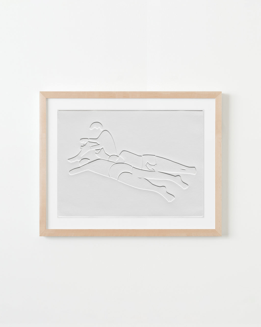 Print by Dana Bell titled "Two Lay Down, One Sits" - 4.