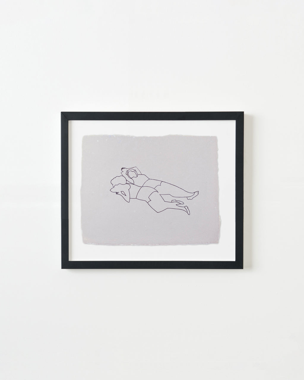 Print by Dana Bell titled "Two Lie Down to Left" - 3.