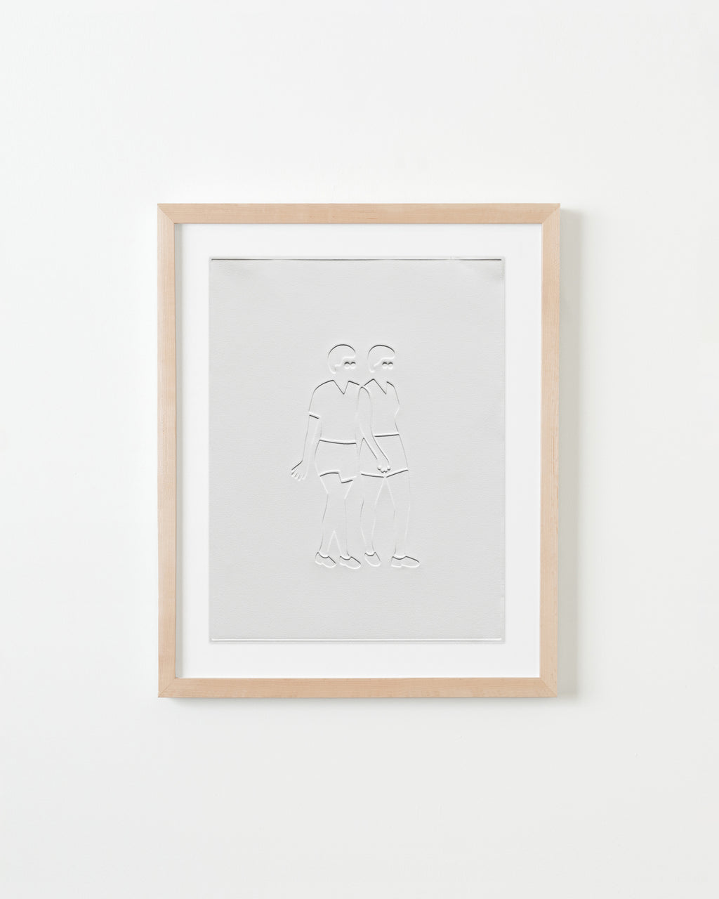 Print by Dana Bell titled "Two Walk to the Right with Three Arms" - 4.