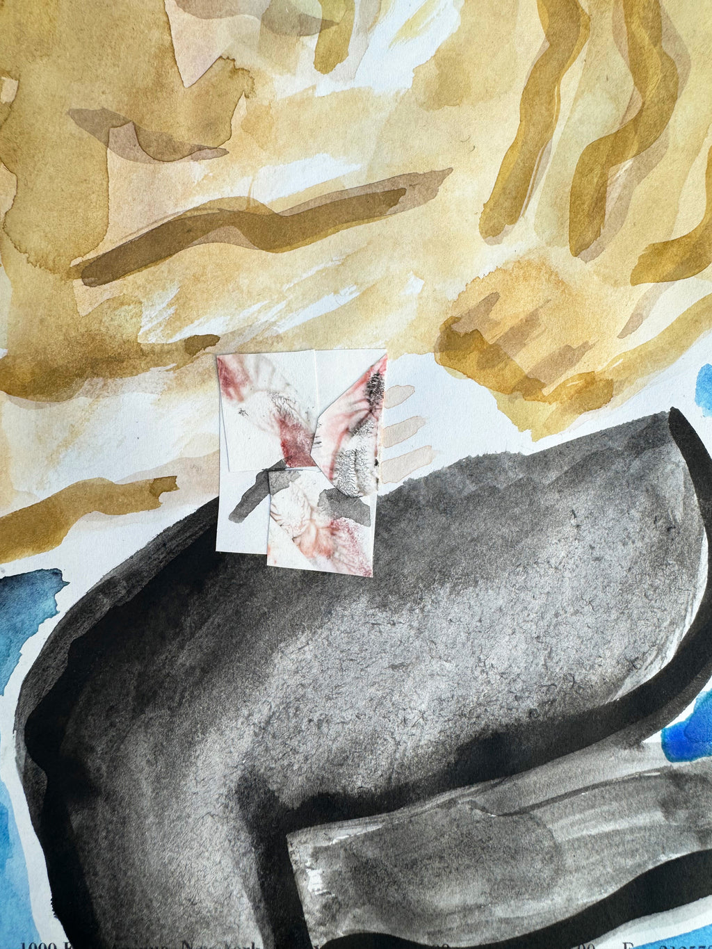 Painting by David Rhoads titled "Brenna at the Bar" - 5.