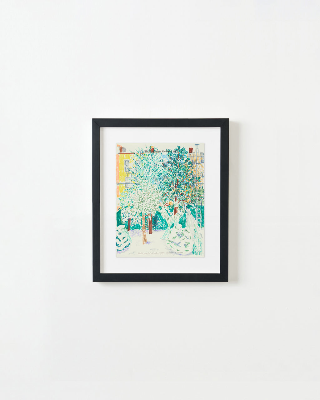 Drawing by David Rhoads titled "Greenpoint Backyard" - 4.