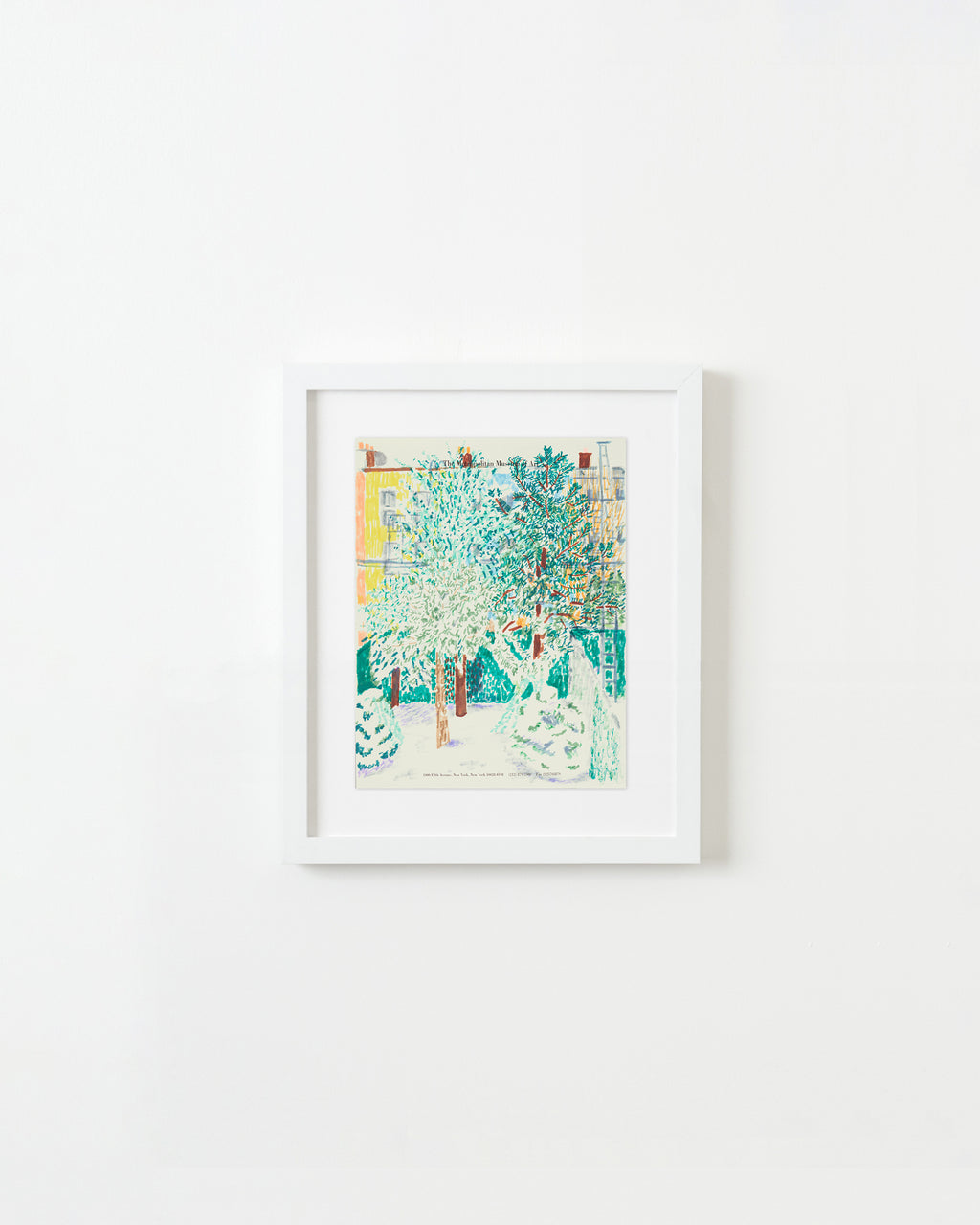 Drawing by David Rhoads titled "Greenpoint Backyard" - 3.