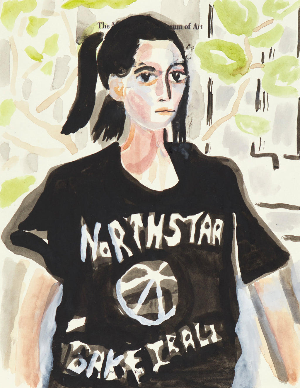 Drawing by David Rhoads titled "Jenna" - 2.