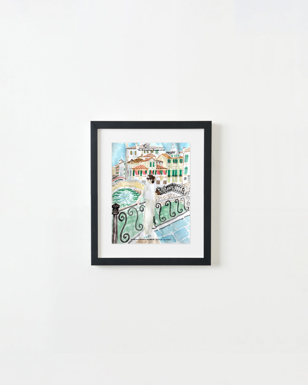 Painting by David Rhoads titled "Mallory with View of Castello, Venice" - 4.