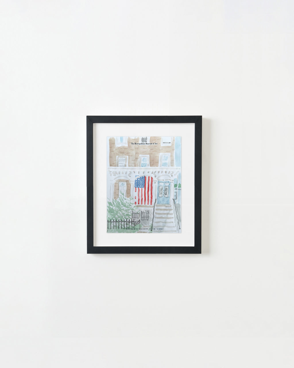 Painting by David Rhoads titled "Memorial Day, Park Slope, Brooklyn" - 3.