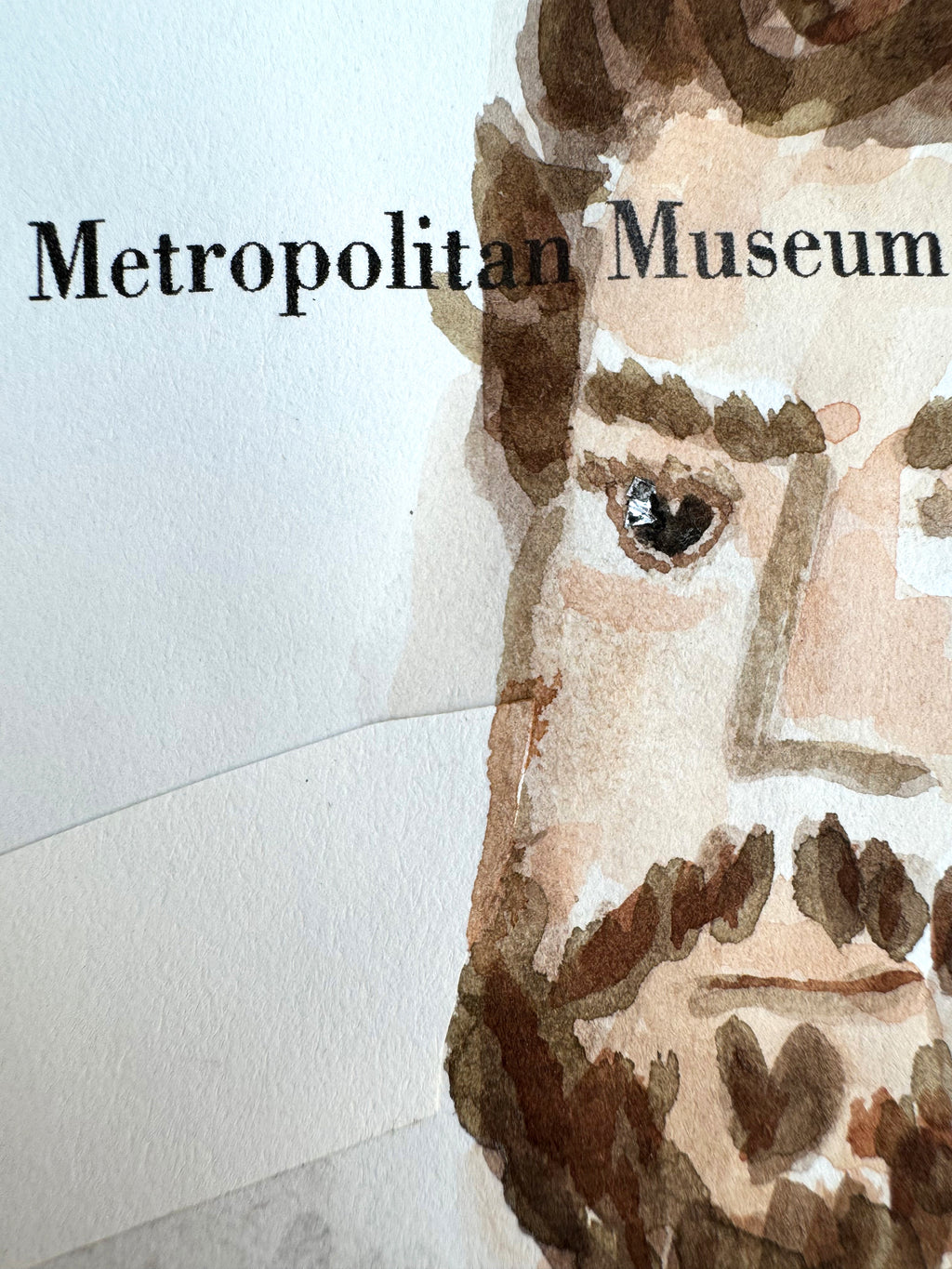 Painting by David Rhoads titled "The Met Modern" - 6.