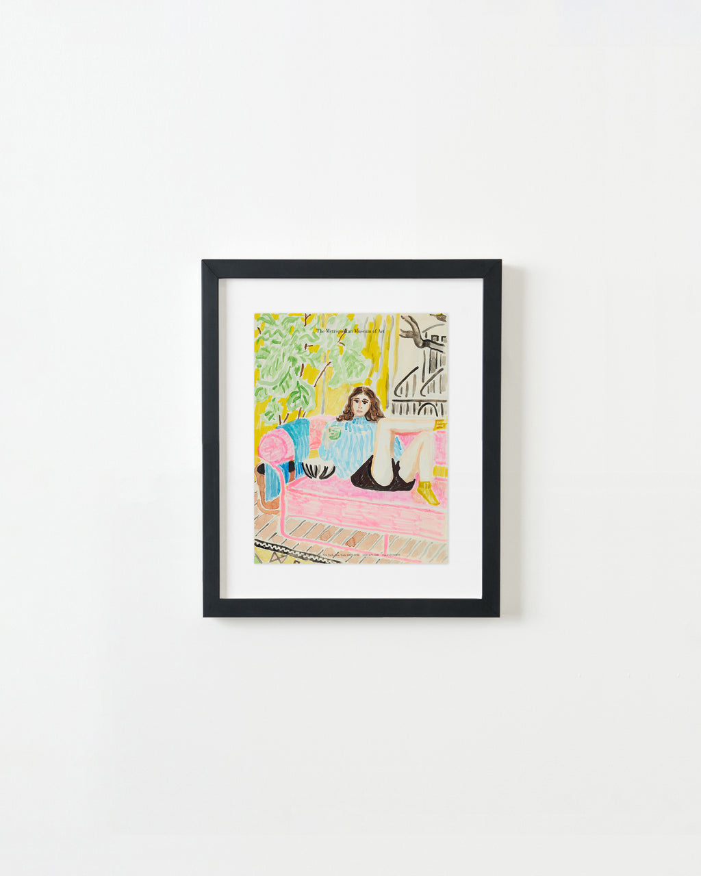 Drawing by David Rhoads titled "Pink Couch Margarita" - 4.
