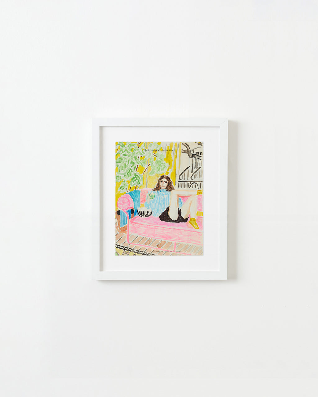 Drawing by David Rhoads titled "Pink Couch Margarita" - 3.