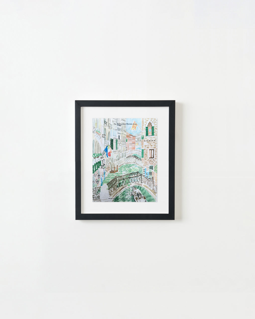 Painting by David Rhoads titled "Venice, View from Palazzo" - 3.