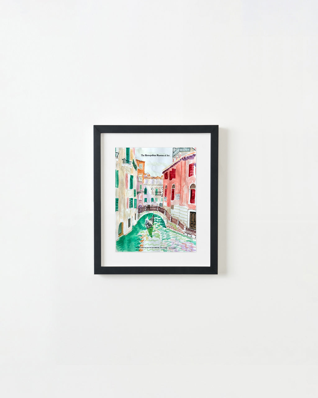 Painting by David Rhoads titled "View from a Balcony, Venice" - 4.