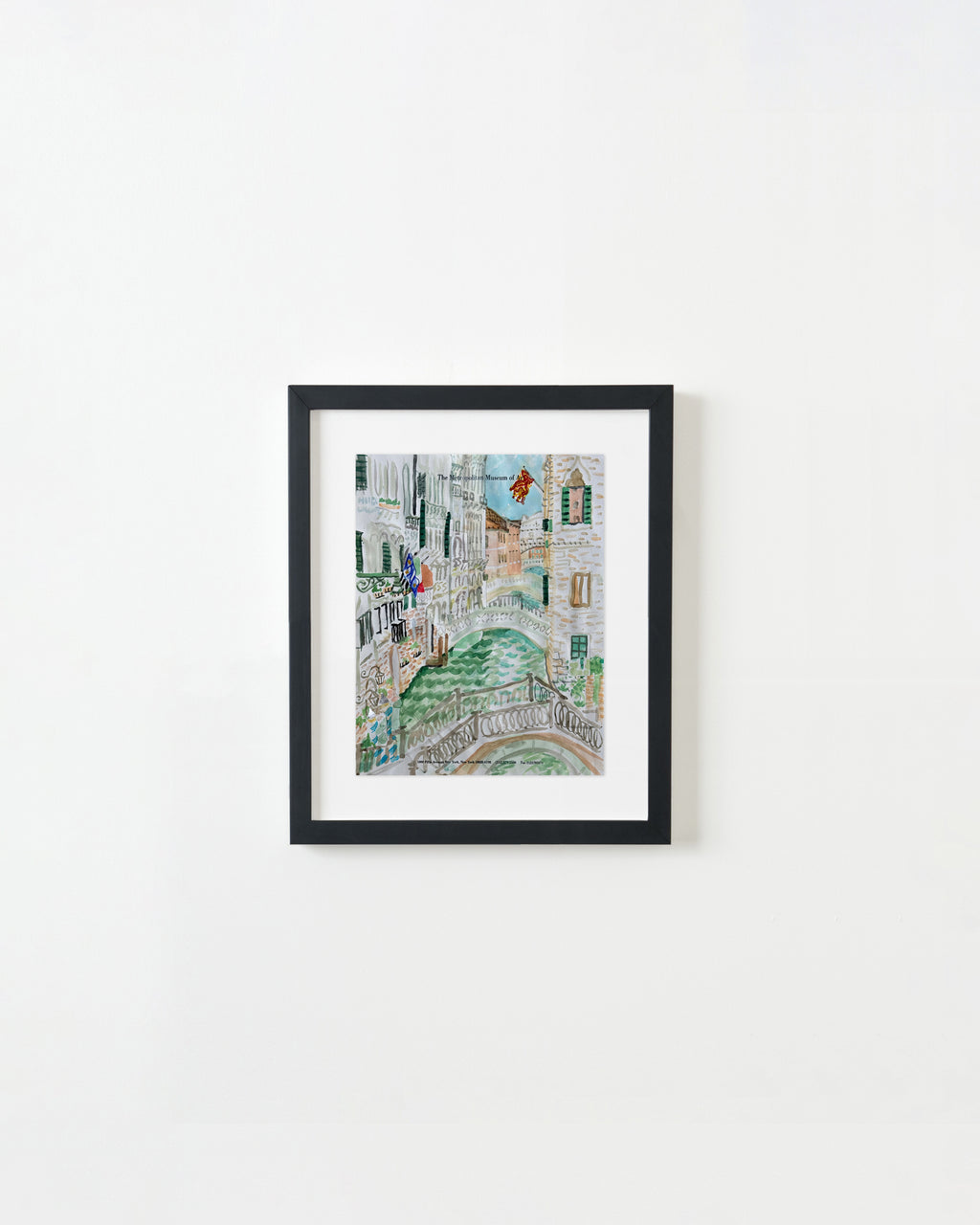 Painting by David Rhoads titled "View from a Pallazzo, Venice, Looking South towards Bridge of Sighs" - 4.