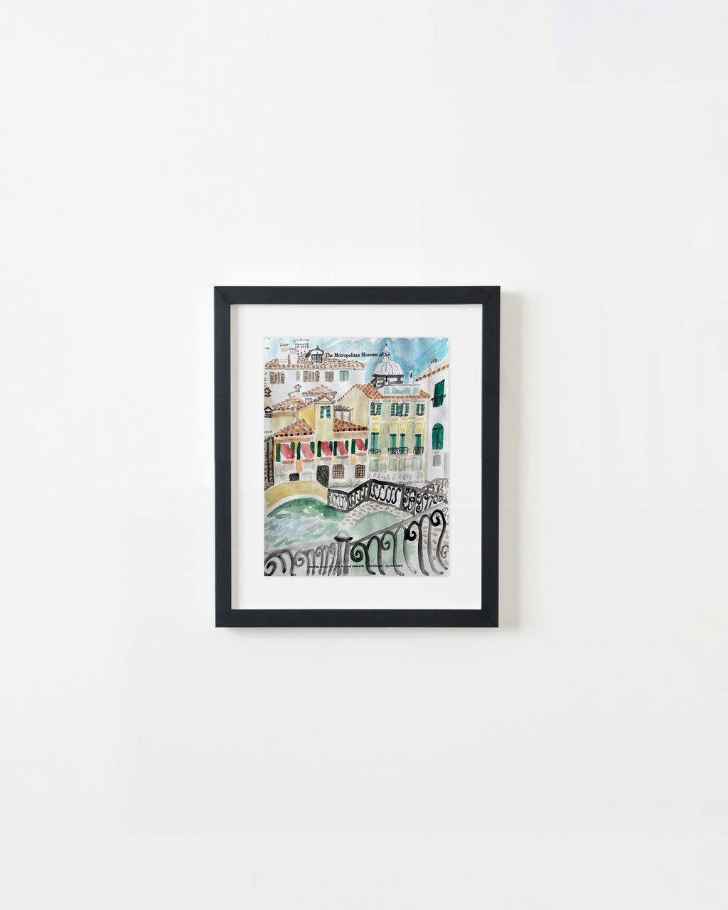 Painting by David Rhoads titled "View of Castello, Venice" - 4.