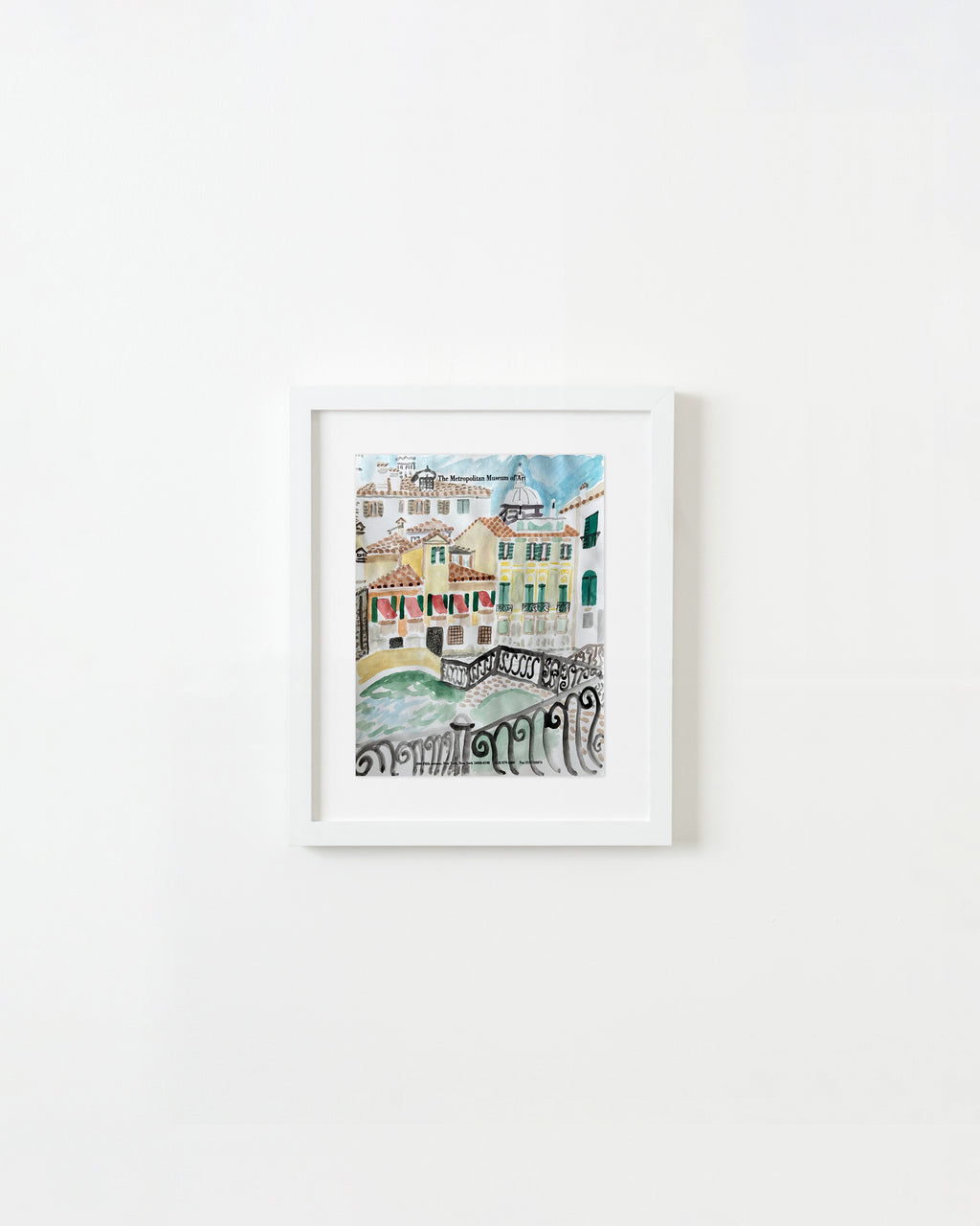 Painting by David Rhoads titled "View of Castello, Venice" - 3.