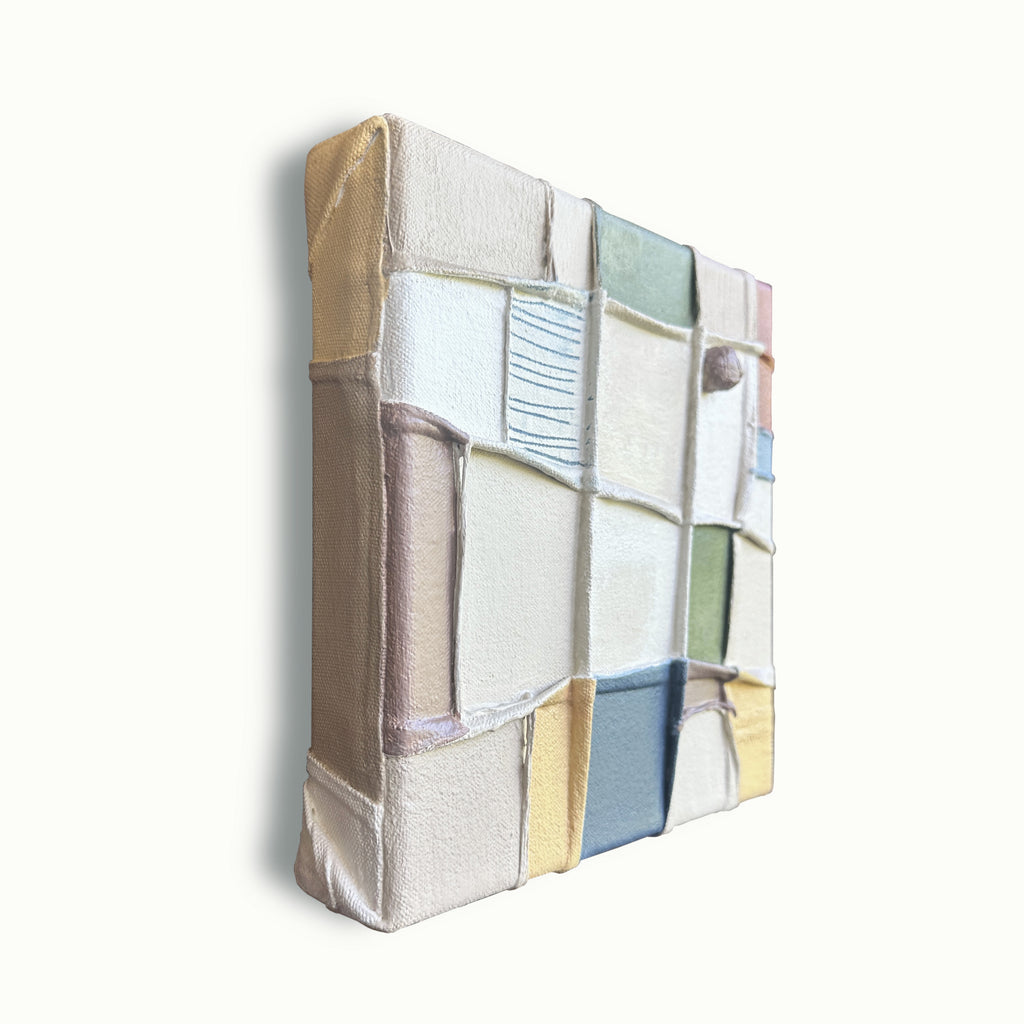 Painting by Nicole Anastas titled "Deconstructed Still-Life 4" - 4.