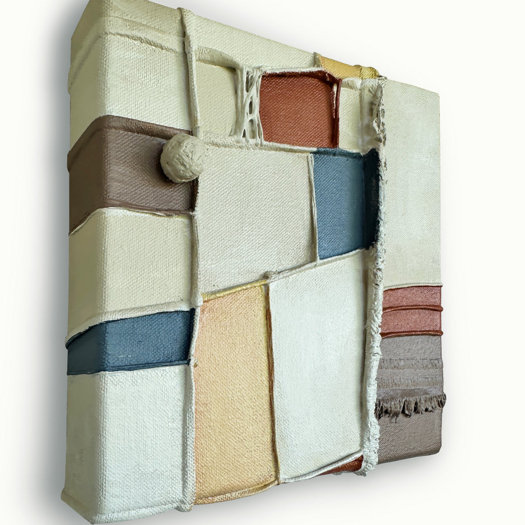 Painting by Nicole Anastas titled "Deconstructed Still-Life 6" - 4.