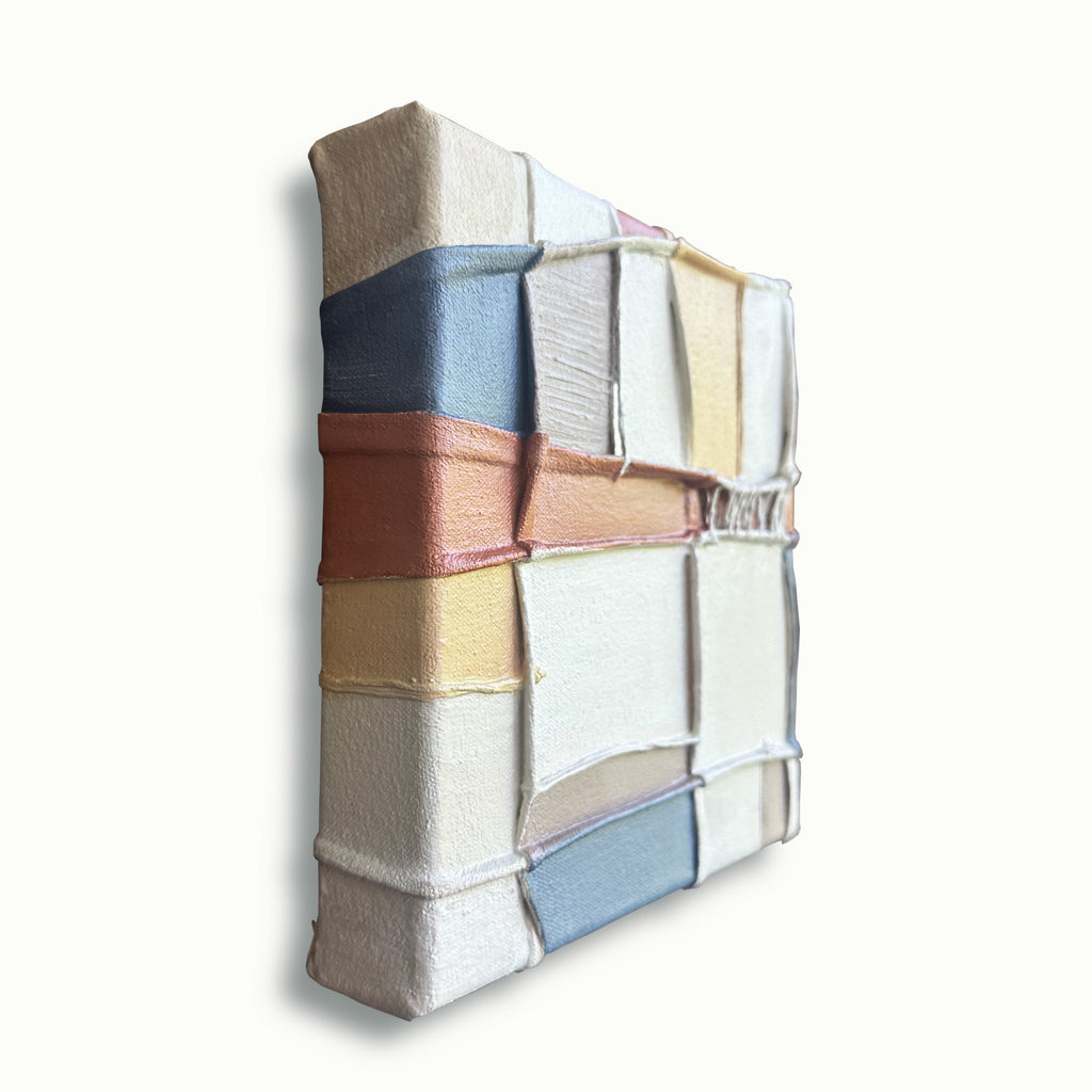 Painting by Nicole Anastas titled "Deconstructed Still-Life 3" - 3.