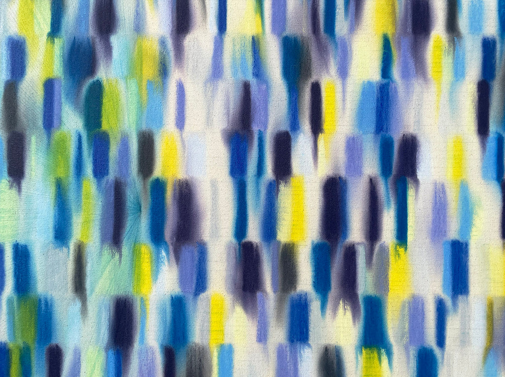 Painting by Devon Reina titled "A Pool of Light Shakes and it Shimmers" - 4.