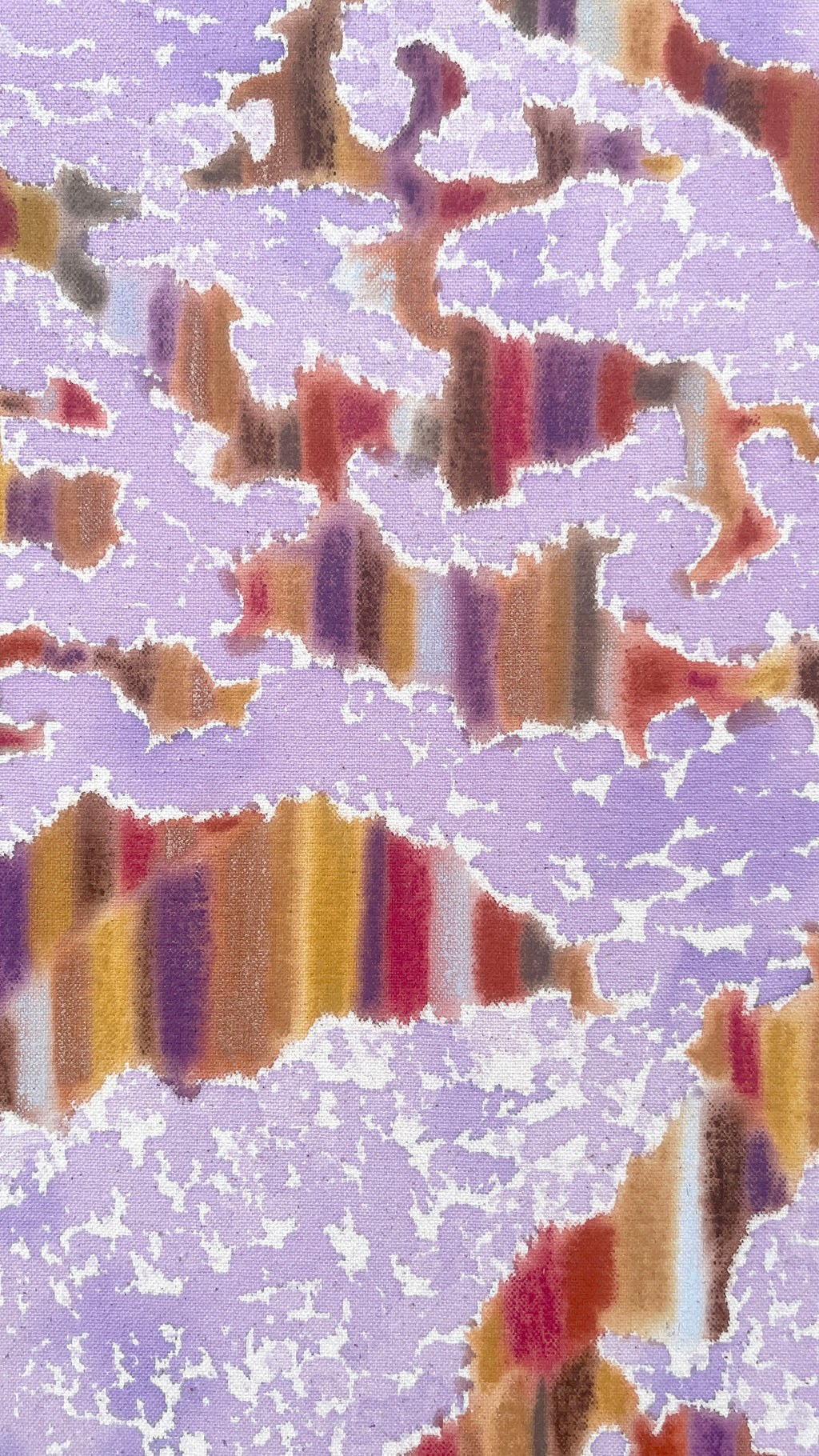 Painting by Devon Reina titled "A Swirl on the Line" - 3.