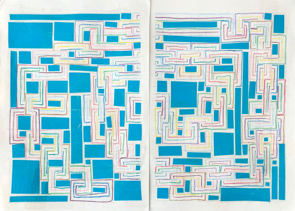 Drawing by Devon Reina titled "Avalon Park (Sketchbook Series)" - 2.